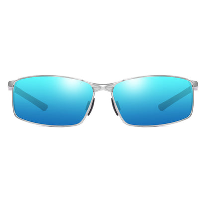 Men's Techsuit 559 Sunglasses, Polarized, UV Protection, Silver Blue