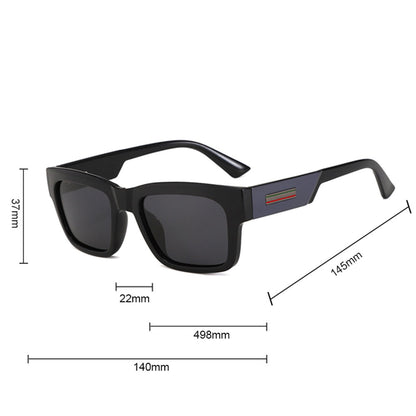 Men's Techsuit 8491 Sunglasses, Polarized, UV Protection, Matte Black Gray
