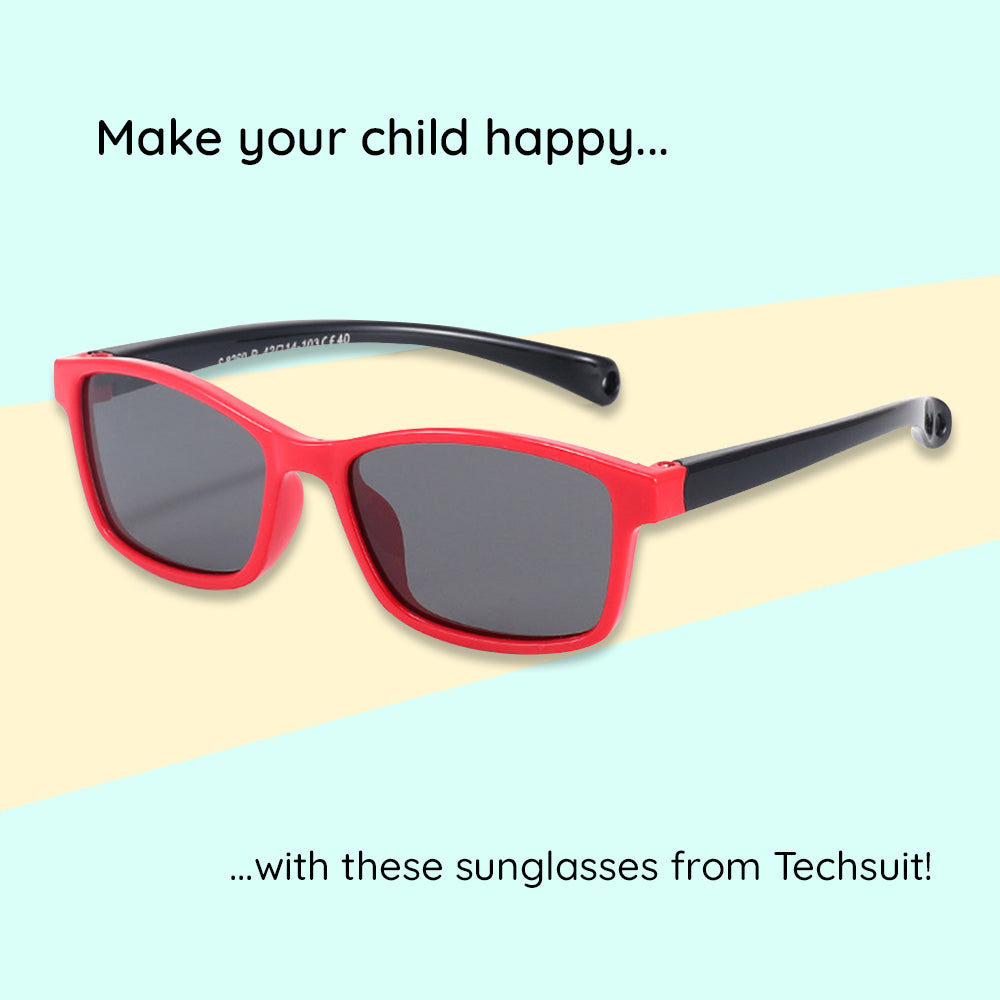 Techsuit Baby Sunglasses 8260-C34, Polarized, Purple Turquoise