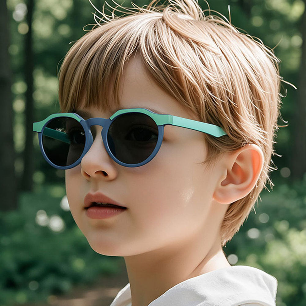 Techsuit 601 Kids Sunglasses, Polarized, UV Protection, Purple Gray