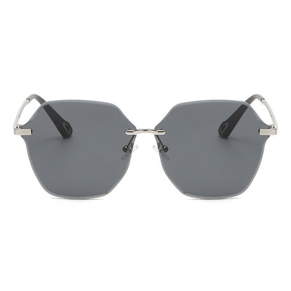 Techsuit 8195 Women's Sunglasses, Black Silver