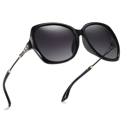 Techsuit 8881 Women's Sunglasses, Polarized, UV Protection, Black Gray