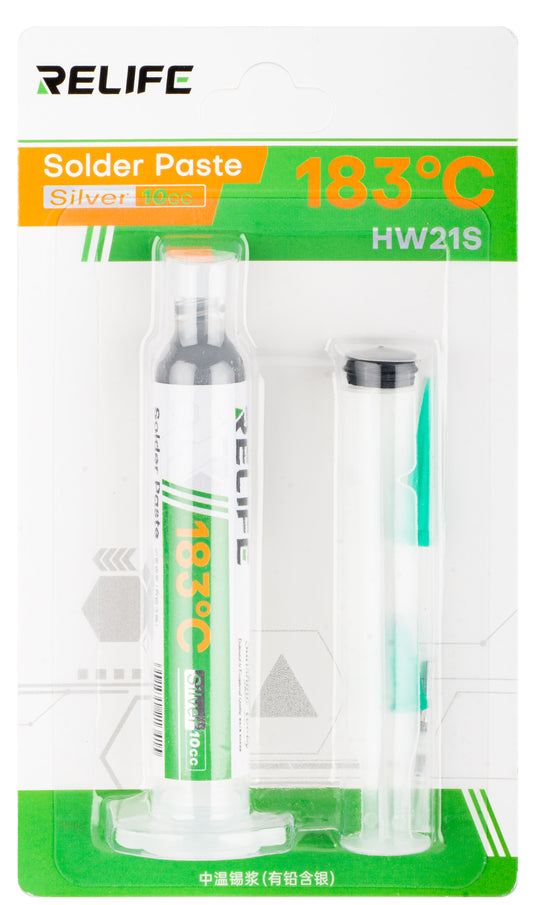 Fludor Paste Relife HW21S, Syringe Type, Melting Point 183 Degrees