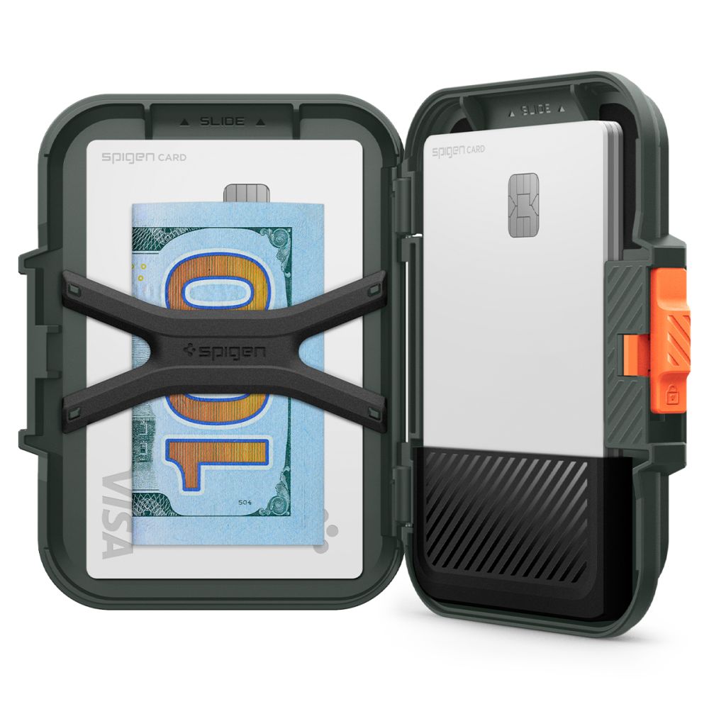 Magsafe Wallet, Spigen, Lock Fit, Green