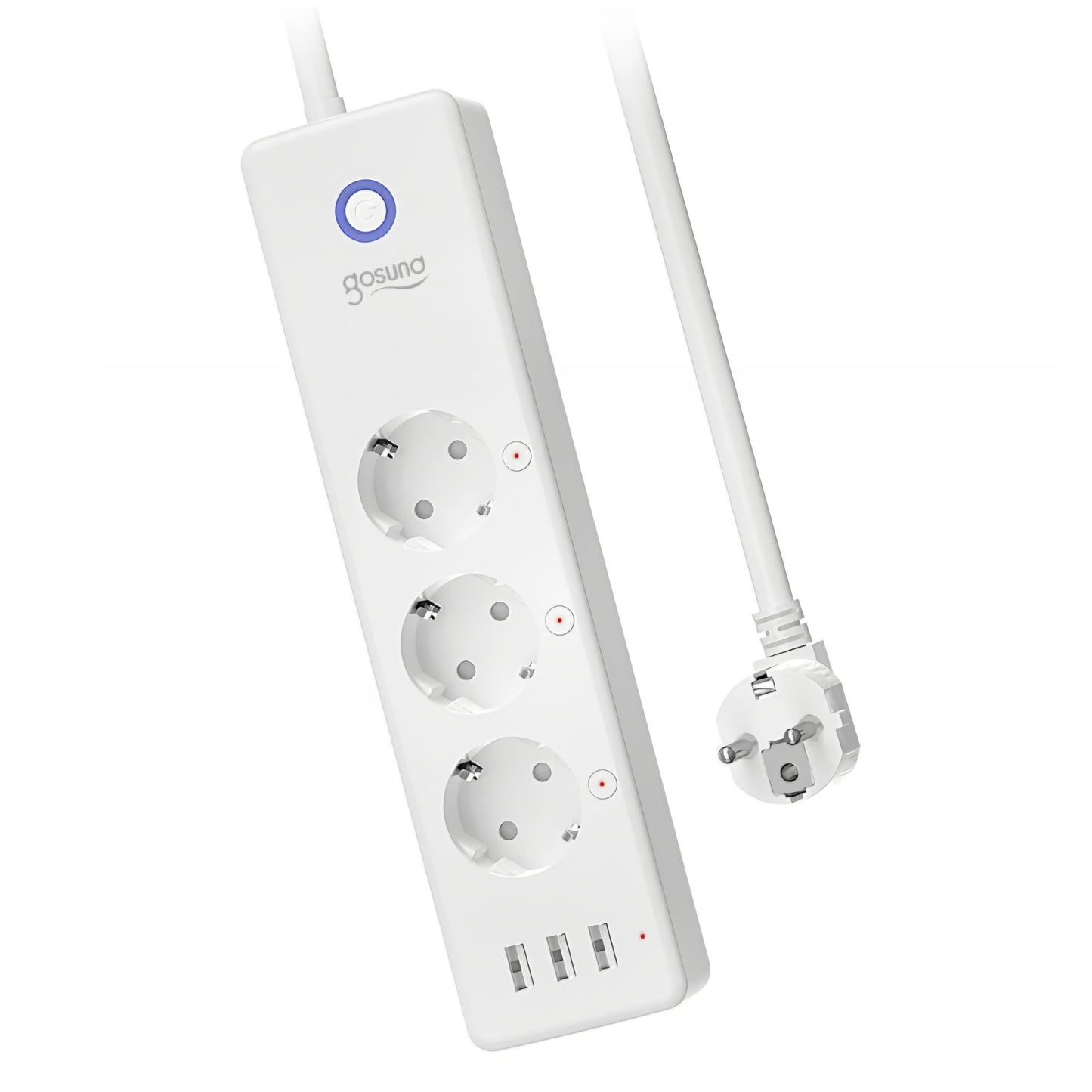 Gosund P1 Plus Extension Cord, Wi-Fi, 3 x Schuko