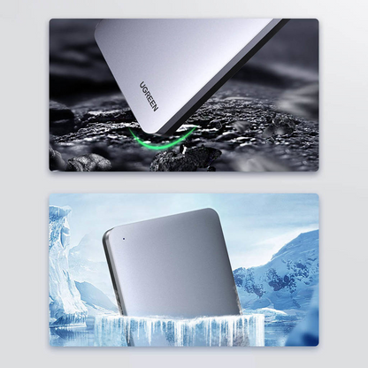 Rack UGREEN CM300 for HDD / SSD SATA 2.5inch, USB 3.1, Grey 