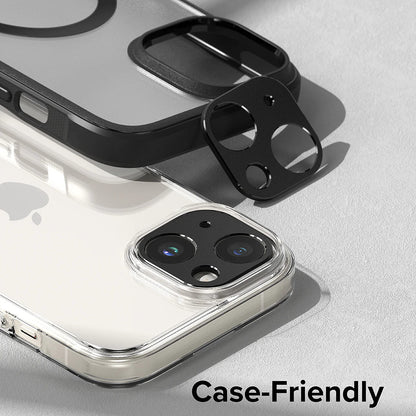 Ringke Styling Rear Camera Protection Frame for Apple iPhone 15 Plus / 15, Aluminum, Black