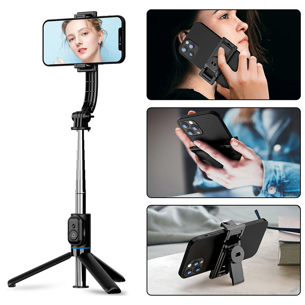 Selfie Stick Bluetooth Techsuit C01, Universal, Black