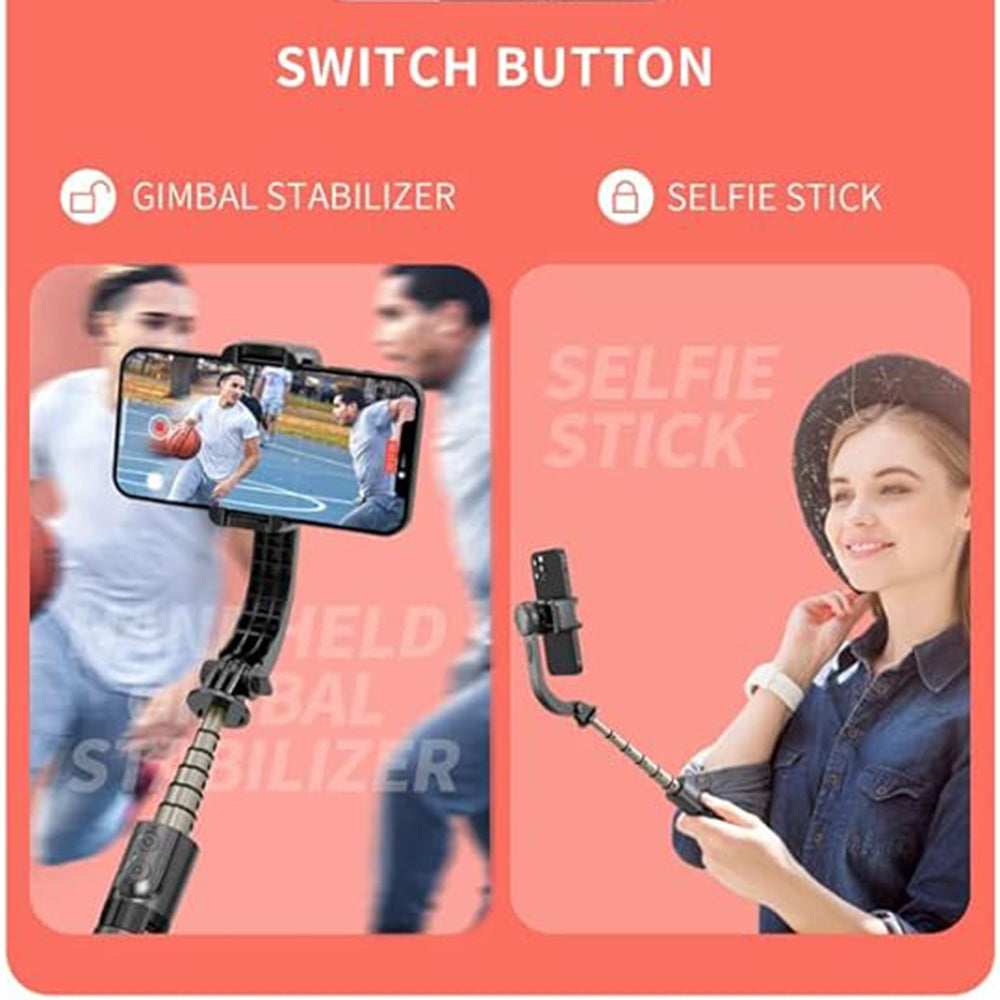 Selfie Stick Bluetooth Techsuit L08Mini, Universal, Black