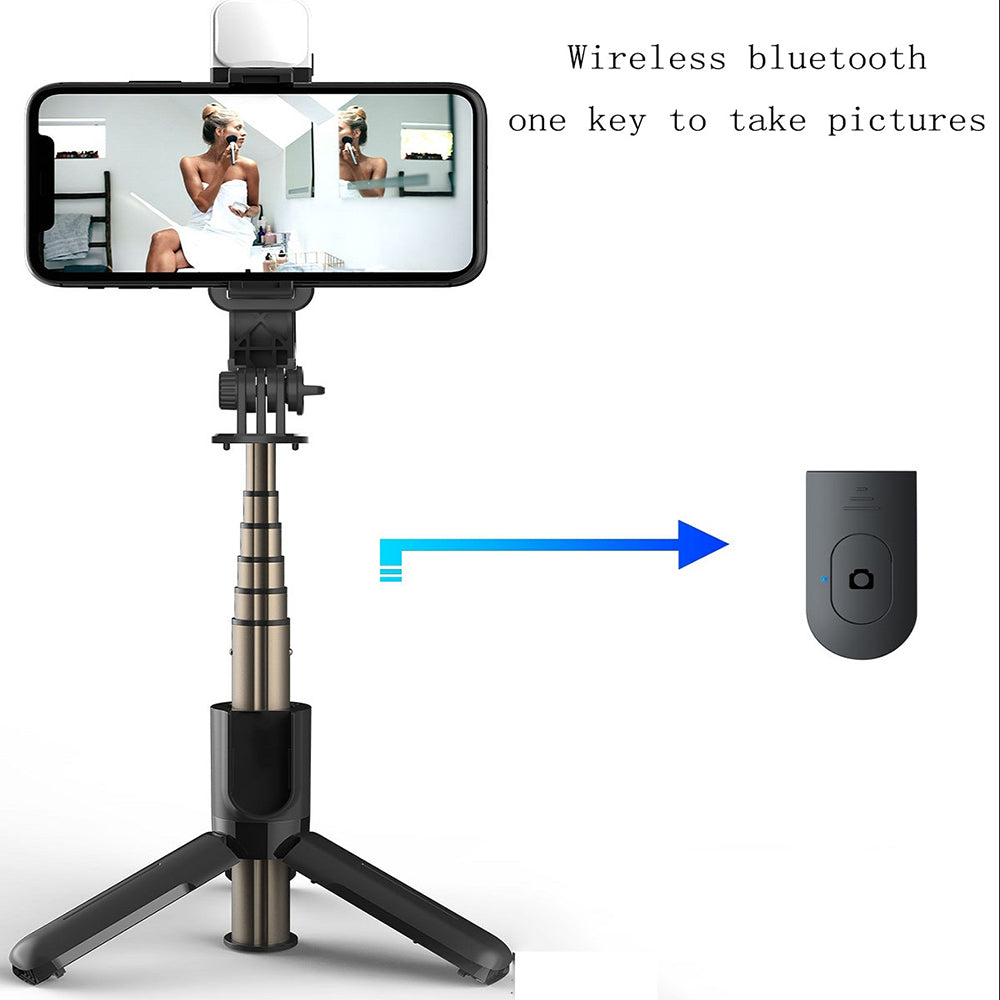 Selfie Stick Bluetooth Techsuit L11s, Universal, Black