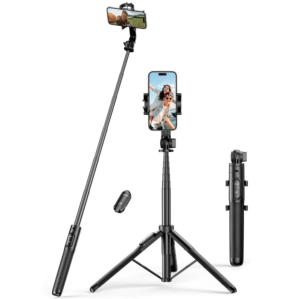 UGREEN LP586 Bluetooth Selfie Stick, Universal, Black