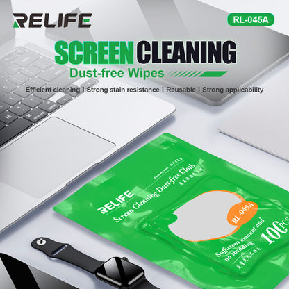 Relife RL-045A Dry Cleaning Wipes, Set of 100 pieces