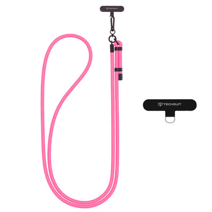Techsuit Phone Lanyard RCS1-05, Dark Pink