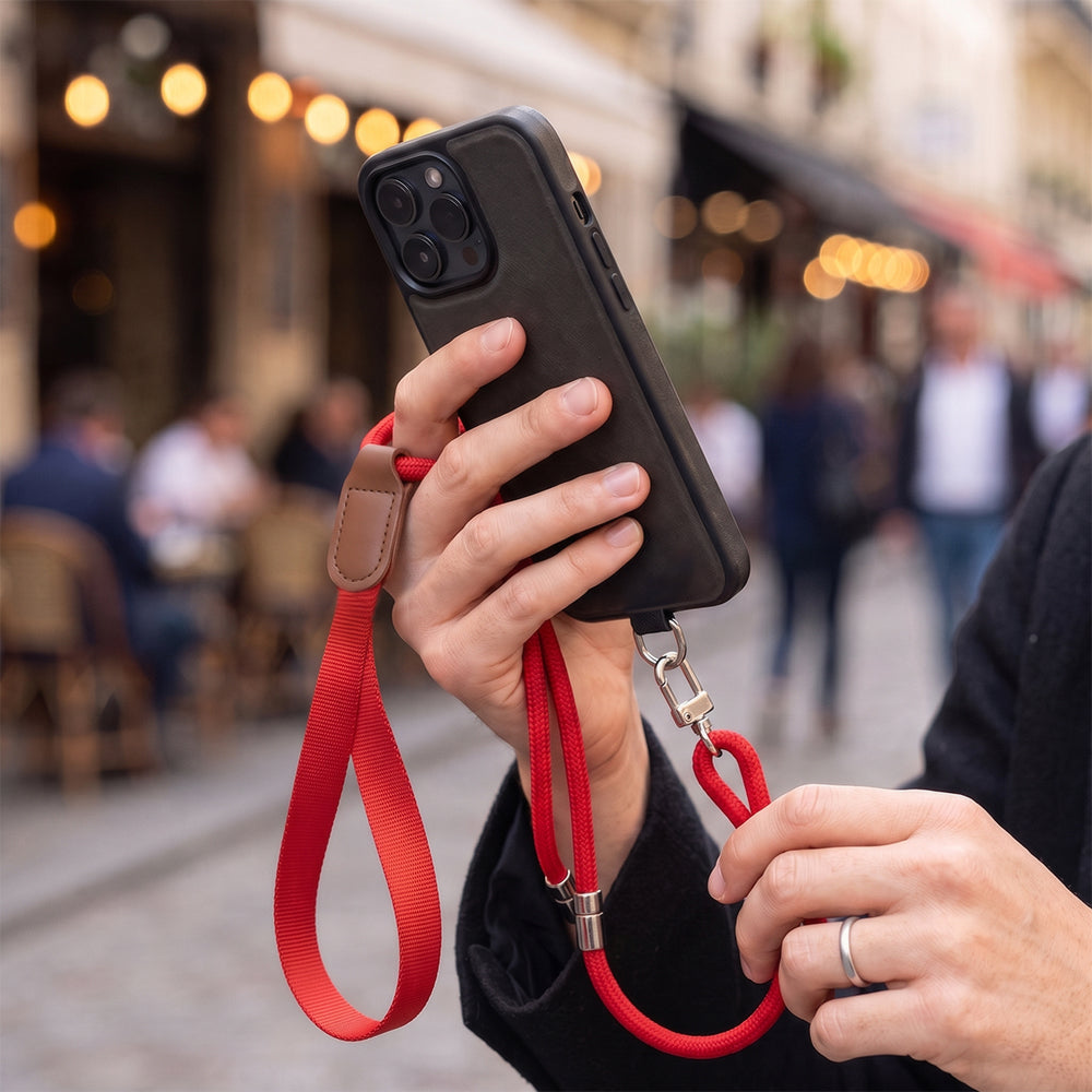 Techsuit UrbanLoop TLN3B Phone Lanyard, Black