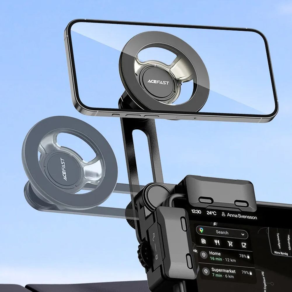 Acefast D43 Magnetic Car Holder, Universal, Black