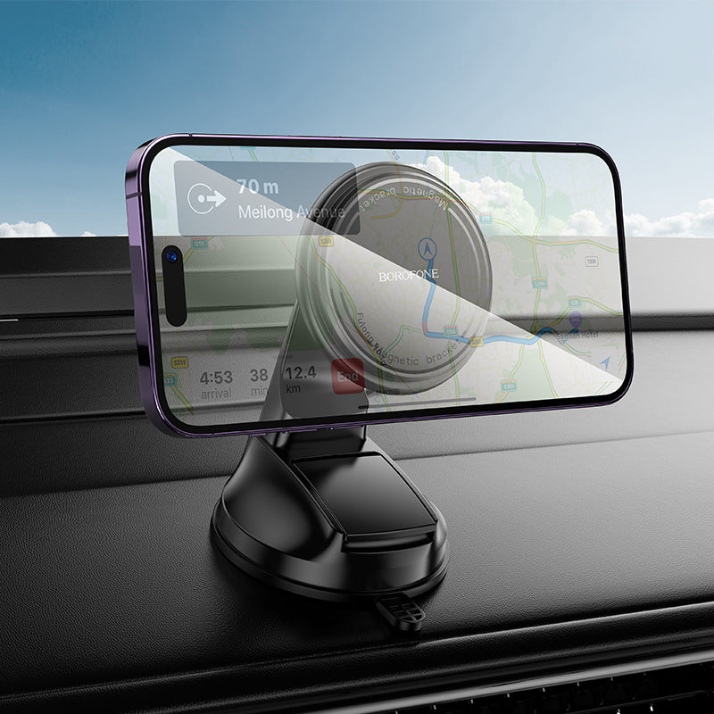Borofone BH136 Parker Magnetic Car Mount, 4.5inch - 7inch, Black