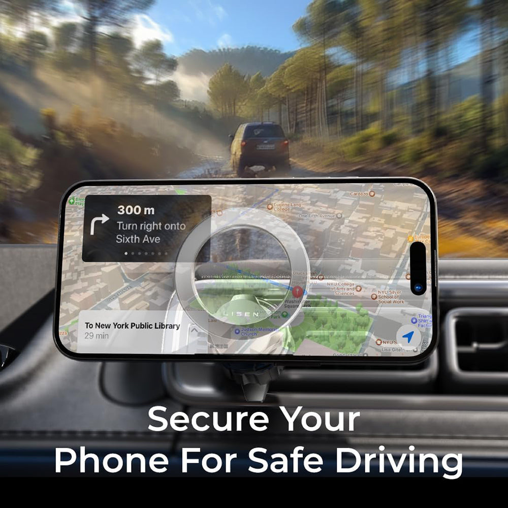 Lisen Magnetic Car Holder, Universal, Black YL0223110033