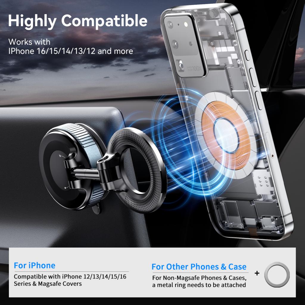 Magnetic Car Holder XO Design C169, Universal, Black