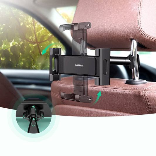 UGREEN LP160 (60108) Headrest Car Holder for Phone / Tablet, 4.7inch - 12.9inch, Black