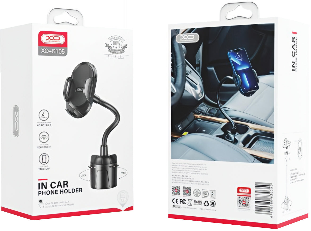 XO Design C105 Car Holder, Universal, Black