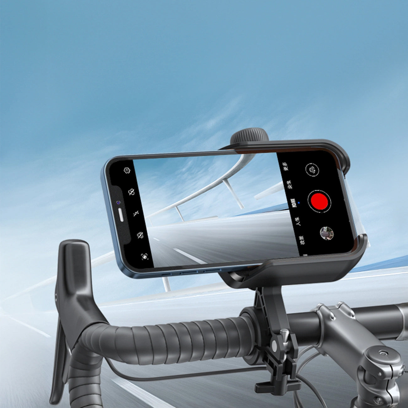 Joyroom JR-ZS431 Bicycle Motorcycle Holder, 4.7inch - 7inch, Black