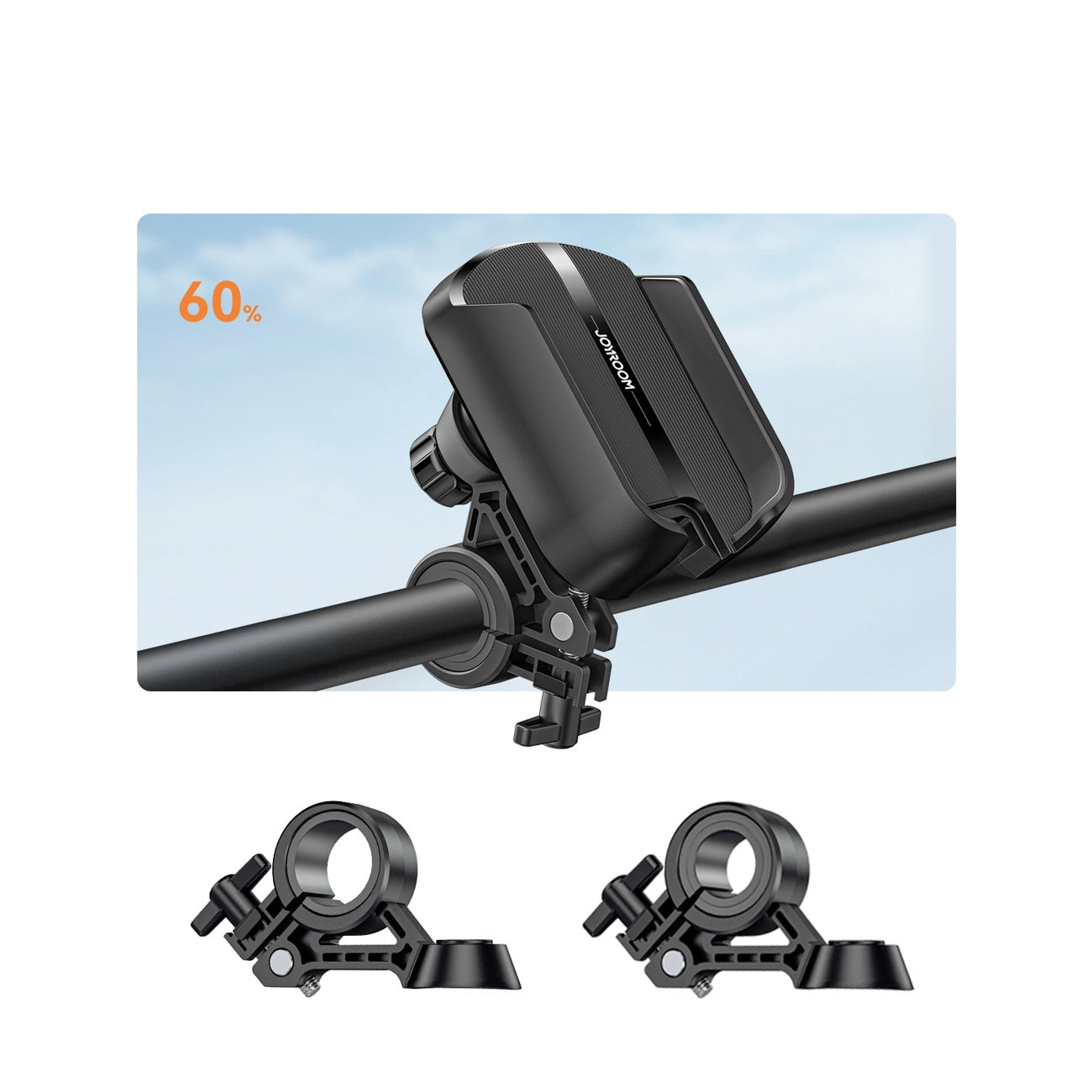 Joyroom JR-ZS431 Bicycle Holder, 4.7inch - 7inch, Black