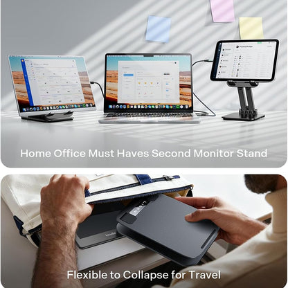 Lisen Desk Stand for Phone / Tablet, 4inch - 15.9inch, Black YL0424080007