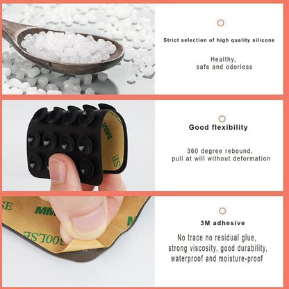 Techsuit SO-PAD Suction Cup Holder, Orange