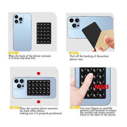 Techsuit SPP-PAD Suction Cup Holder, Light Pink