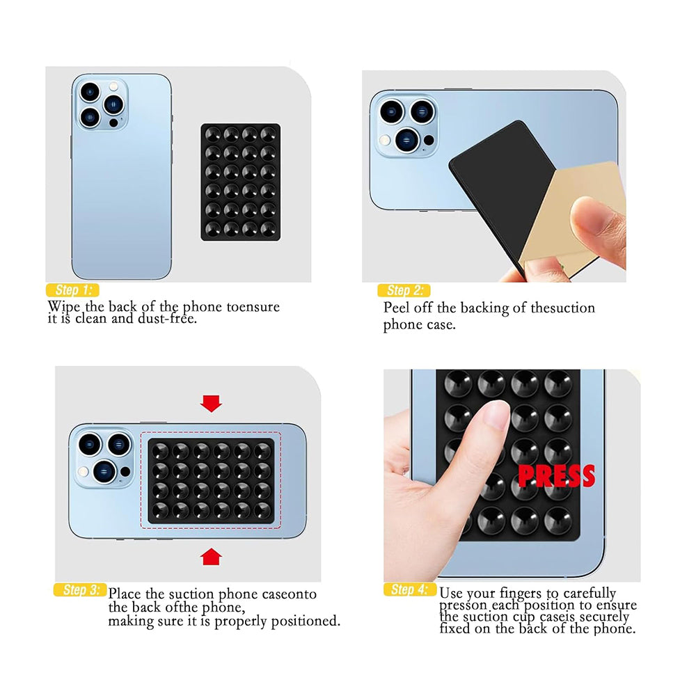 Techsuit SY-PAD Suction Cup Holder, Yellow