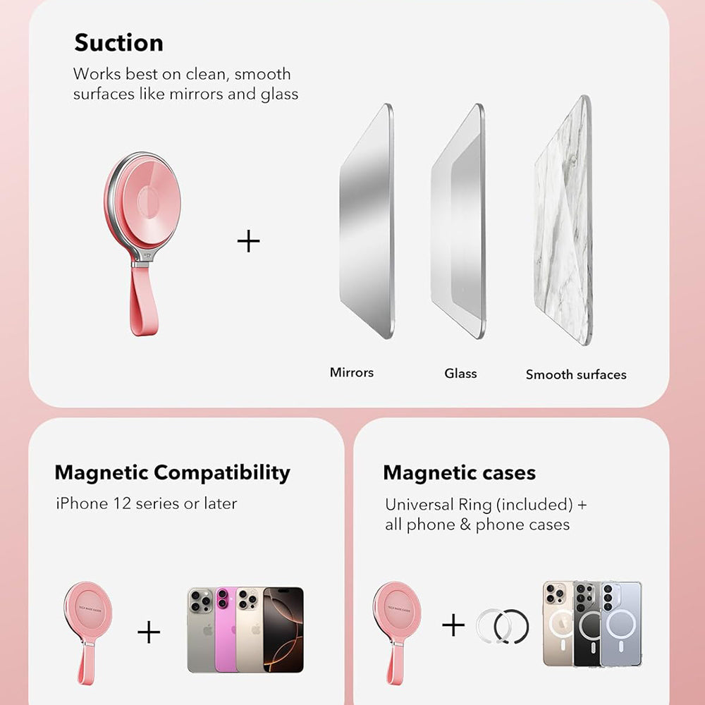 ESR HaloLock Ring Holder, Pink