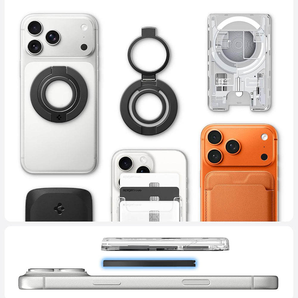 Spigen Dual Pop Mag S Ring Holder, Universal, Gray AMP11736