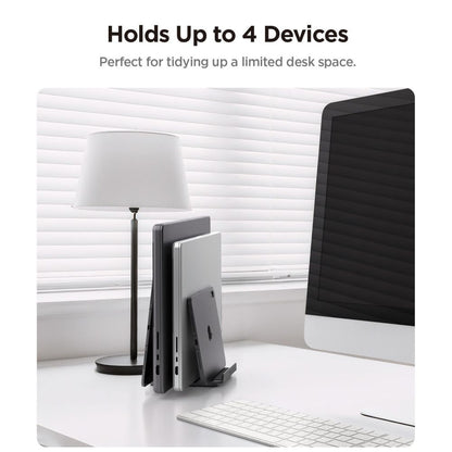 Spigen LD208S4 Two Vertical Stand for Laptop with thickness 14mm - 27mm, Grey AMP10640