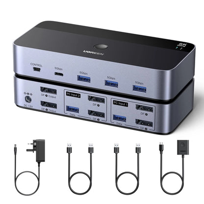 UGREEN AK700 (55851) Gray DisplayPort Video Switch