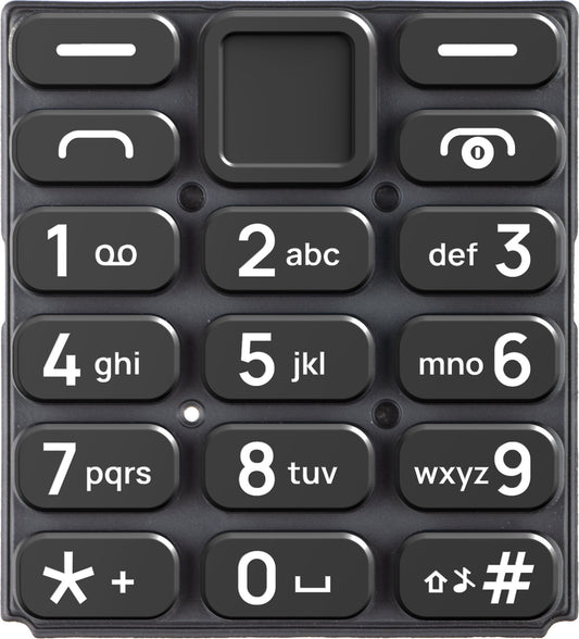 Latin Keyboard HMD 105 4G, Black, Service Pack 5010001015SH0