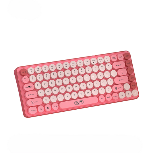 XO Design KB-12 Wireless Keyboard, BT / Wi-Fi, Pink