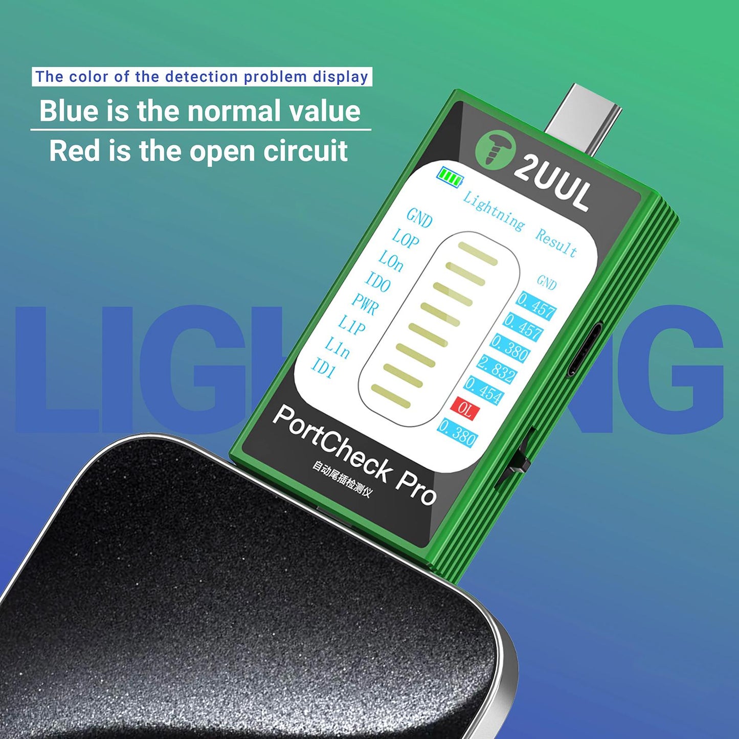 Tester Service 2UUL PW31, Lightning / USB-C