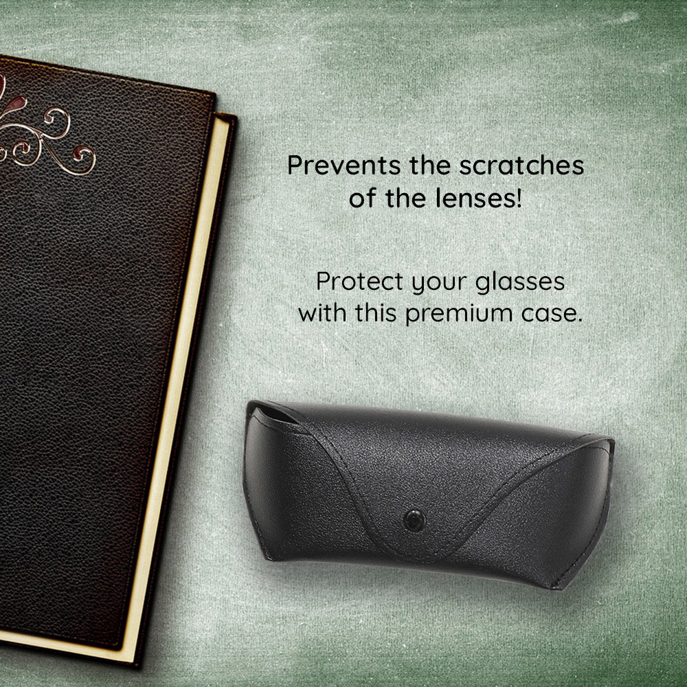 Techsuit ETOB1 Glasses Case, 167mm x 70mm x 40mm, Black
