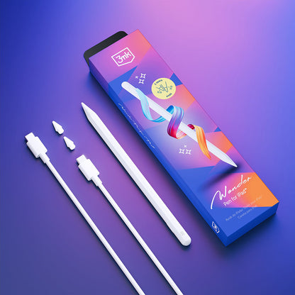 Touch Pen 3MK Wonder for Apple iPad, Active Version, White