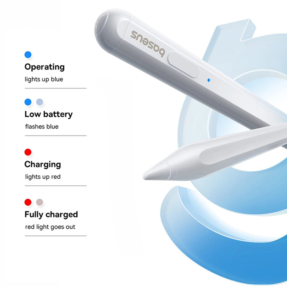 Baseus Smooth Writing 2 Series Touch Pen for Apple iPad, Active Wireless Version, White P80015802213-03