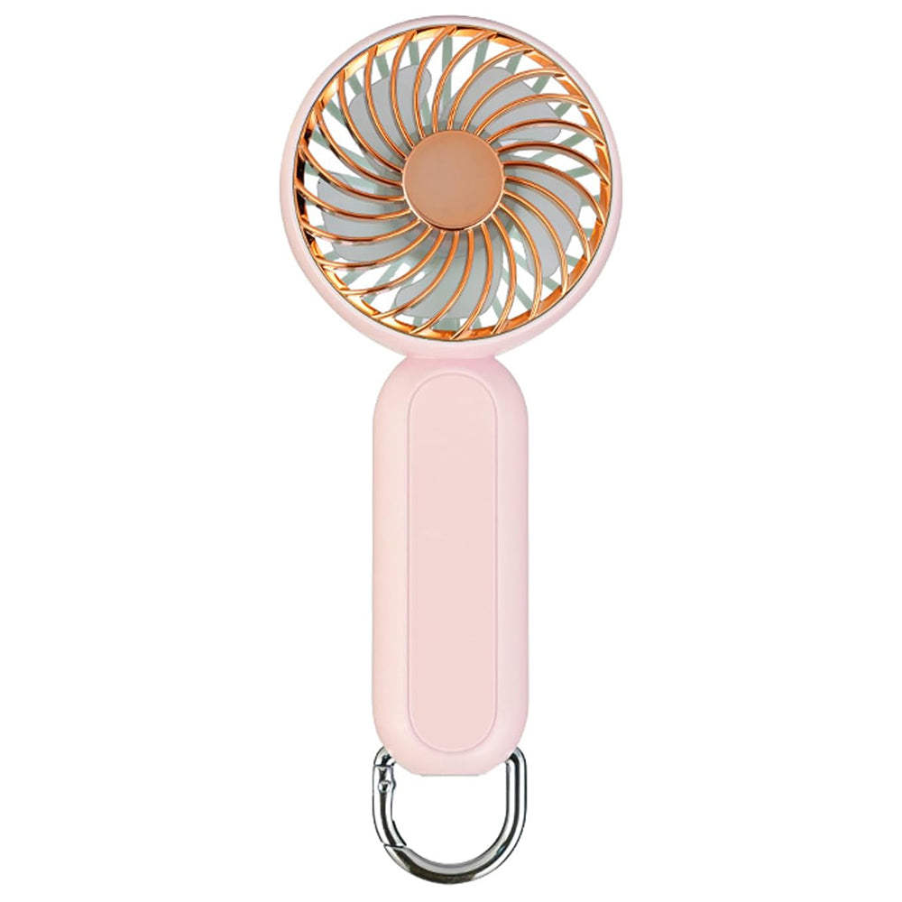 Techsuit A217 Portable Fan, Pink Gold