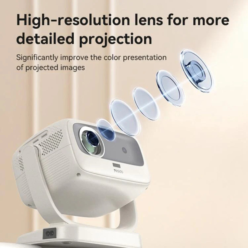 Yesido TV13 Projector, 720P, 190ANSI, White